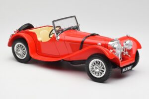 Jaguar SS 100 Rot Bburago 1:18 3006-M1 Metall — Bild 6 von 8