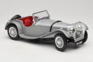 Jaguar SS100 Silber Bburago 1:18 3006-M2 Metall — Bild 4 von 6