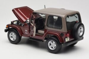 Jeep Wrangler TJ Sahara Rot Maisto 1:18 31662 Metall — Bild 5 von 8