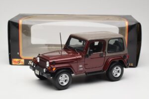 Jeep Wrangler TJ Sahara Rot Maisto 1:18 31662 Metall — Bild 8 von 8