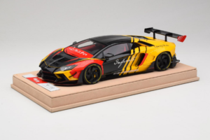 Lamborghini Aventador Liberty Walk Infinite Schwarz Gelb Timothy & Pierre 1:18 REMC035 Metall — Bild 2 von 7