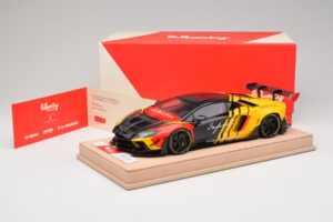 Lamborghini Aventador Liberty Walk Infinite Schwarz Gelb Timothy & Pierre 1:18 REMC035 Metall — Bild 7 von 7