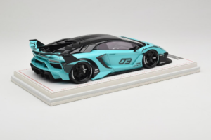 Lamborghini Aventador Liberty Walk LB-Silhouette WORKS GT Evo Mintgrün IVY 1:18 REMC001 Resin — Bild 3 von 7
