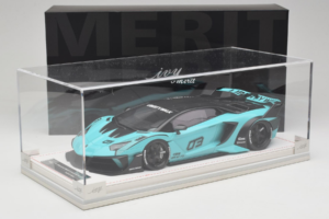 Lamborghini Aventador Liberty Walk LB-Silhouette WORKS GT Evo Mintgrün IVY 1:18 REMC001 Resin — Bild 7 von 7