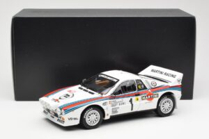 Lancia 037 Martini #1 W. Rohrl / C. Geistdorfer Winner Rally Monte Carlo 1983 Nacht-Version Kyosho 1:18 08306A Metall — Bild 8 von 8