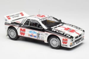 Lancia 037 #1 G. Cunico / E. Bartolich Targa Florio Winner 1983 Kyosho 1:18 08302H Metall — Bild 6 von 8