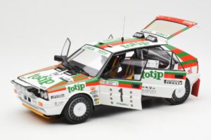 Lancia Delta HF 4WD #1 D. Cerrato Totip Rally Targa Florio 1987 Kyosho 1:18 08960C Metall — Bild 2 von 8