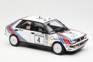 Lancia Delta HF 4WD #4 M. Alen / I. Kivimaki Martini Rally 1000 Lakes 1987 Kyosho 1:18 08960B Metall — Bild 6 von 8