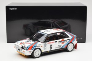 Lancia Delta HF 4WD #6 M. Biasion / T. Siviero Martini Rally Monte Carlo 1987 Kyosho 1:18 08960A Metall — Bild 8 von 8