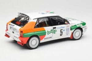 Lancia Delta HF Integrale Evo II Totip #5 A. Aghini / S. Farnocchia Rally Monte Carlo 1993 Kyosho 1:18 08348F Metall — Bild 3 von 8