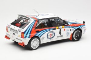 Lancia Delta HF Integrale Evo Martini #4 D. Auriol / B. Occelli Winner Rally Monte Carlo 1992 Kyosho 1:18 08348A Metall — Bild 3 von 8