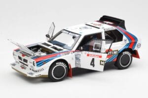 Lancia Delta S4 Martini #4 H. Toivonen / S. Cresto Rally Tour de Corse 1986 AUTOart 1:18 88620 Metall — Bild 2 von 8