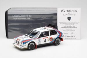 Lancia Delta S4 Martini #4 H. Toivonen / S. Cresto Rally Tour de Corse 1986 AUTOart 1:18 88620 Metall — Bild 8 von 8