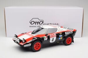 Lancia Stratos HF Gr.4 Schwarz #0 M. Alen / I. Kivimäki Rally San Remo 1978 Otto 1:12 G088 Resin — Bild 6 von 6