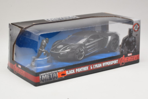 Lykan HyperSport Black Panther Mit Figur Metals Diecast 1:24 99723 Metall — Bild 2 von 3