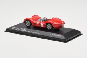 Maserati Tipo 61 #6 R. Penske SCCA National Race Meadowdale 1961 Minichamps 1:43 400611206 Metall — Bild 3 von 4