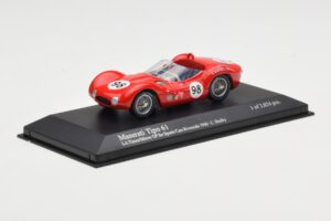 Maserati Tipo 61 #98 C. Shelby Times Mirror Grand Prix Riverside 1960 Minichamps 1:43 400601298 Metall — Bild 2 von 4