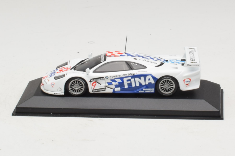 McLaren F1 GTR #9 Fina P. Kox / R. Ravaglia / A. Montermini 24 Hours of Le Mans 1997 Minichamps 1:43 MCLAREN002 Metall