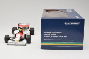 McLaren MP4/8 Ford #8 A. Senna Winner Australian GP 1993 Minichamps 1:18 540933838 Metall — Bild 7 von 7