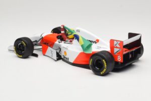McLaren MP4/8 Ford #8 A. Senna Winner European GP Donington 1993 Minichamps 1:18 540931848 Metall — Bild 5 von 6