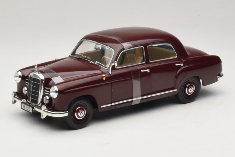 Mercedes 180 Ponton Dunkelrot Revell 1:18 08876 Metall