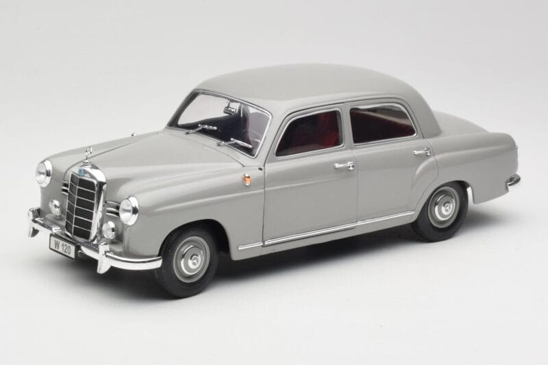 Mercedes 180 W120 Ponton Graphite Grey Revell 1:18 08974 Metall
