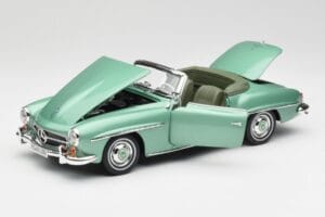 Mercedes 190 SL W121 Hellgrün Metallic Norev 1:18 183401 Metall — Bild 2 von 9