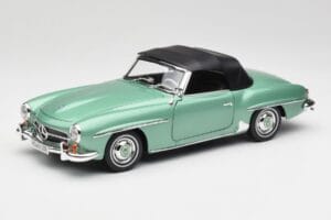 Mercedes 190 SL W121 Hellgrün Metallic Norev 1:18 183401 Metall — Bild 3 von 9