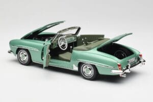 Mercedes 190 SL W121 Hellgrün Metallic Norev 1:18 183401 Metall — Bild 6 von 9