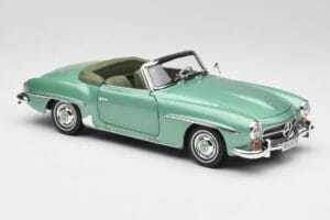 Mercedes 190 SL W121 Hellgrün Metallic Norev 1:18 183401 Metall — Bild 7 von 9