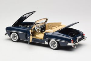 Mercedes 190 SL W121 Middle Blue Norev 1:18 183403 Metall — Bild 5 von 8