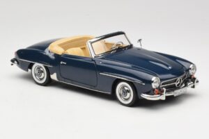 Mercedes 190 SL W121 Middle Blue Norev 1:18 183403 Metall — Bild 6 von 8