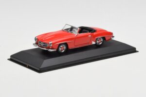 Mercedes 190 SL W121 Rot Minichamps 1:43 940033131 Metall — Bild 2 von 4