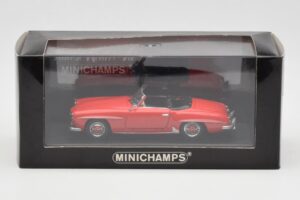 Mercedes 190 SL W121 Rot Minichamps 1:43 940033131 Metall — Bild 4 von 4