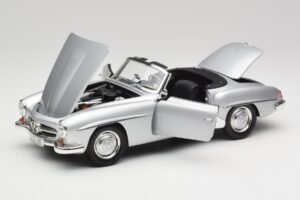 Mercedes 190 SL W121 Silber Grau Minichamps 1:18 100037031 Metall — Bild 2 von 8