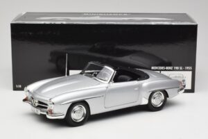 Mercedes 190 SL W121 Silber Grau Minichamps 1:18 100037031 Metall — Bild 8 von 8