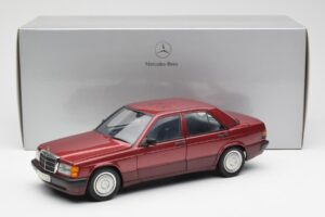 Mercedes 190E W201 2.0 Rot Dealer Edition AUTOart 1:18 B66040383 Metall — Bild 8 von 8