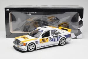 Mercedes 190E 2.5-16 EVO I W201 #17 Team MS-Jet J. van Ommen DTM 1990 Minichamps 1:18 155903617 Metall — Bild 6 von 6