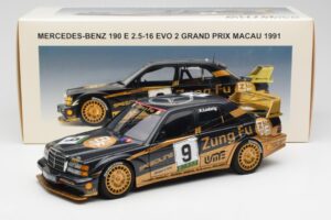 Mercedes 190E 2.5-16 Evo II #9 K. Ludwig Macau GP 3rd Place 1991 AUTOart 1:18 89135 Metall — Bild 8 von 8