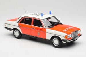Mercedes 200 W123 Krankenwagen Weiß Norev 1:18 183834 Metall — Bild 4 von 8