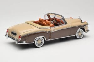 Mercedes 220 SE W128 Cabriolet Bronze Rot Sun Star 1:18 3572 Metall — Bild 3 von 8