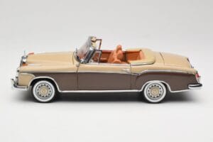 Mercedes 220 SE W128 Cabriolet Bronze Rot Sun Star 1:18 3572 Metall — Bild 4 von 8