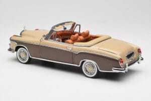 Mercedes 220 SE W128 Cabriolet Bronze Rot Sun Star 1:18 3572 Metall — Bild 7 von 8