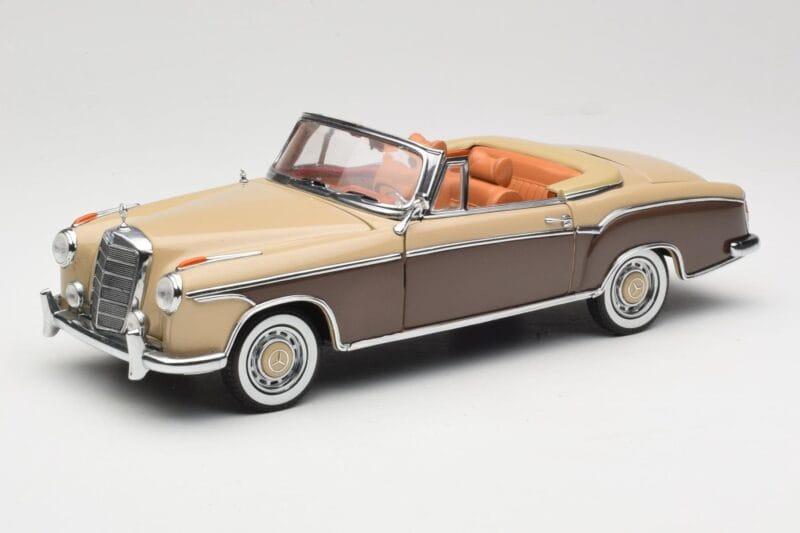 Mercedes 220 SE W128 Cabriolet Bronze Rot Sun Star 1:18 3572 Metall