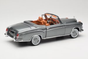 Mercedes 220 SE W128 Cabriolet Grey Metallic Sun Star 1:18 3352-M1 Metall — Bild 3 von 8