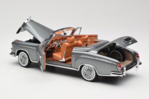 Mercedes 220 SE W128 Cabriolet Grey Metallic Sun Star 1:18 3352-M1 Metall — Bild 5 von 8