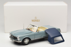Mercedes 230 SL W113 Horizon Blue Norev 1:18 183992 Metall — Bild 9 von 9