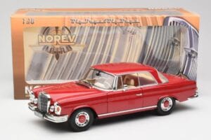 Mercedes 280 SE W108 Rot Norev 1:18 193527 Metall — Bild 8 von 8