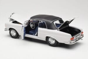 Mercedes 280 SE W111 Cabriolet Hellgrau Norev 1:18 183530 Metall — Bild 5 von 8