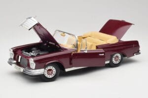 Mercedes 280SE W108 Bordeaux Rot Maisto 1:18 31811 Metall — Bild 2 von 8